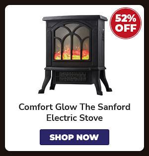 Comfort Glow The Sanford Electric Stove With Energy-Efficient Ceramic Heating Element