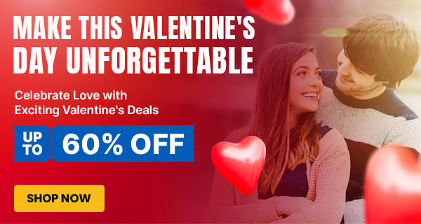 Happy Valentine's Day | Up to 60% Off