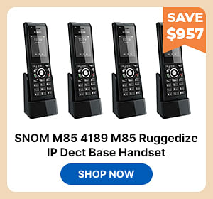SNOM M85 4189 M85 Ruggedize IP Dect Base Handset - (4 Pack)