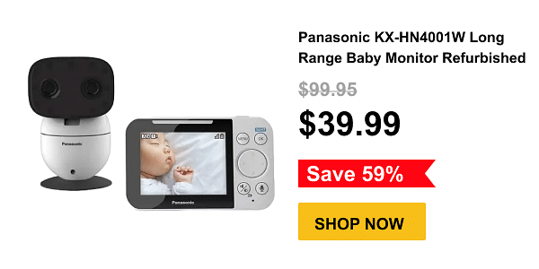 Panasonic KX-HN4001W - Long Range Baby Monitor - Refurbished